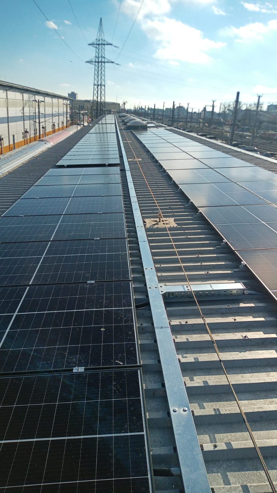 Solaranlage trapezblech Gewerbeanlage Graz Steiermark